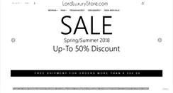 Desktop Screenshot of lordluxurystore.com